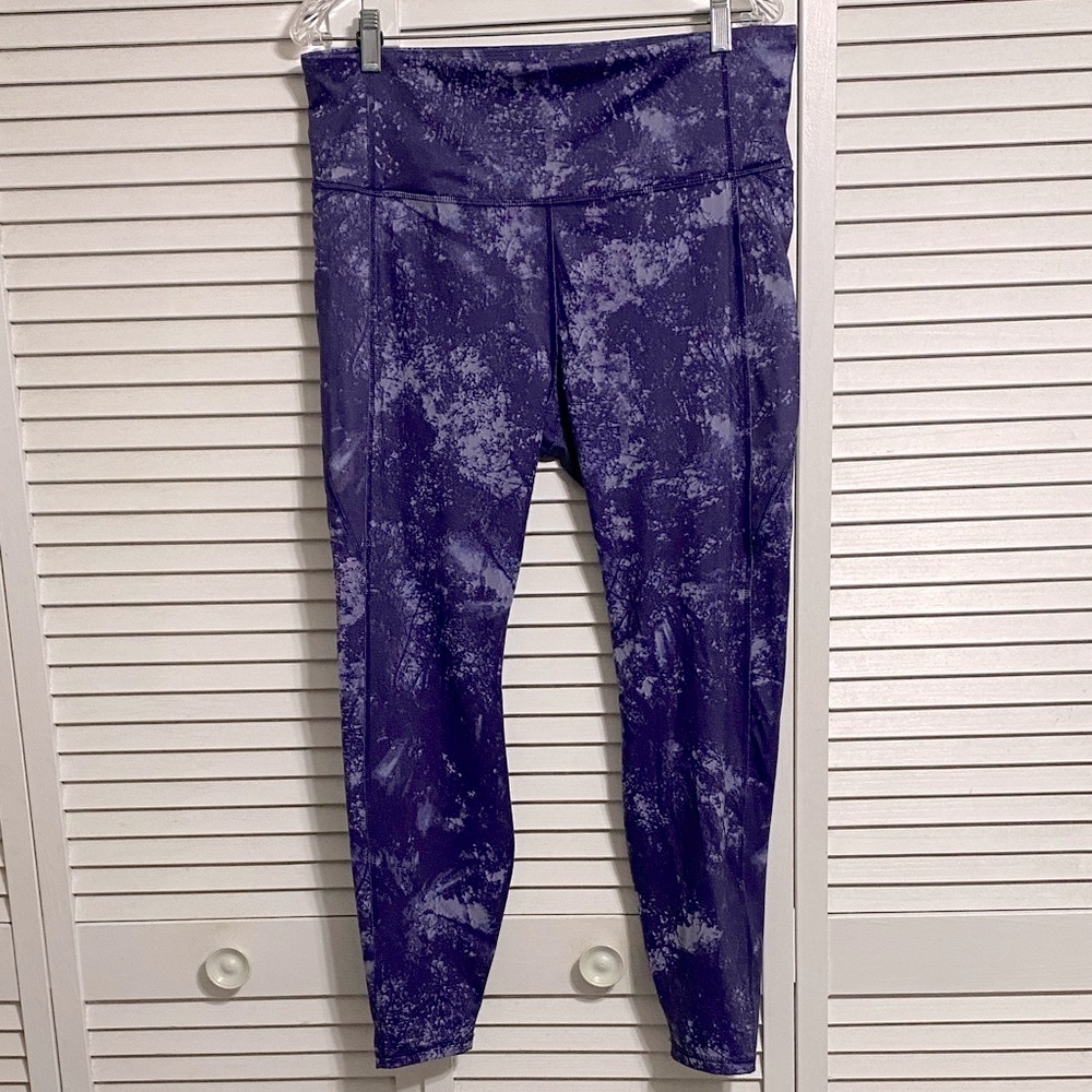 All in Motion Purple Patterned Leggings